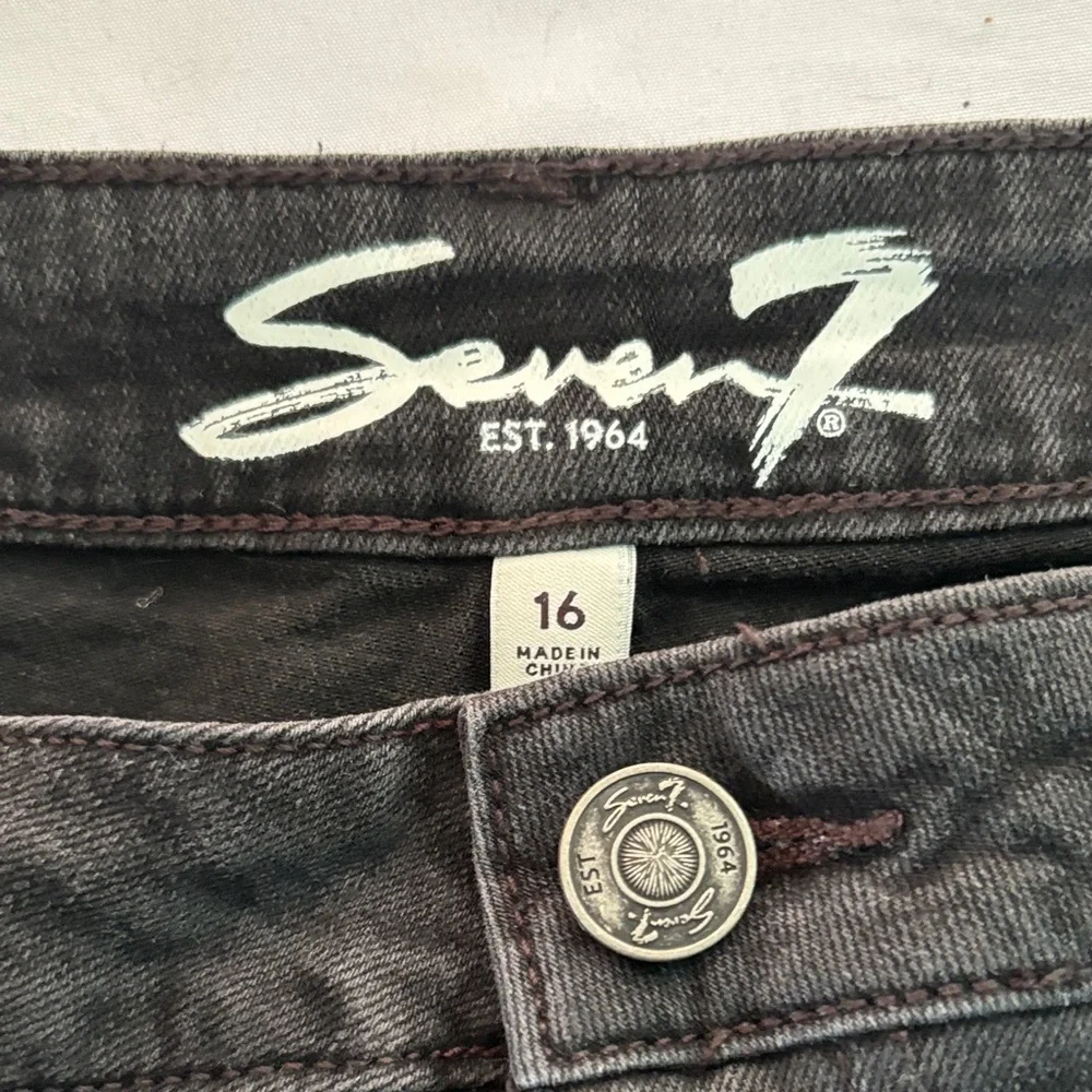 Seven7 Black Cutoff Denim Shorts